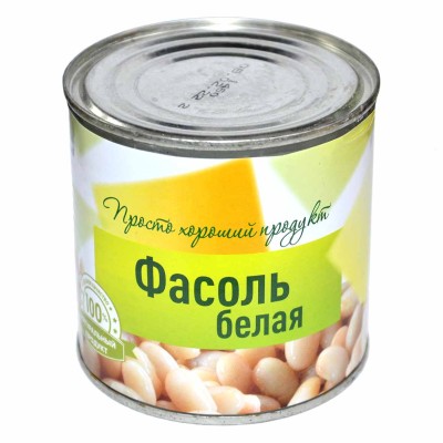 Фасоль Хороший продукт белая 400гр ж/б