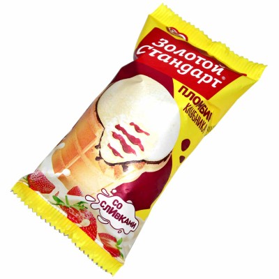 Мороженое Золотой Стандарт Клубника 80гр м/у