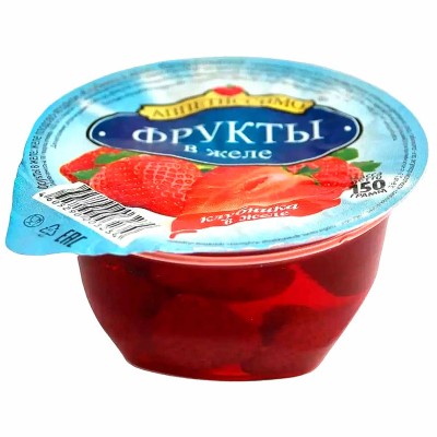 Желе Аппетиссимо плодово-ягодное клубника 150гр пэт
