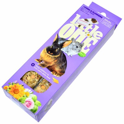 Лакомство для грызунов Little One Палочки и шиншилл с луговыми травами 2*55гр к/у
