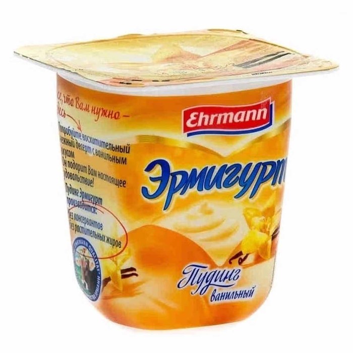 Пудинг Эрмигурт  ваниль 3% 100гр пэт