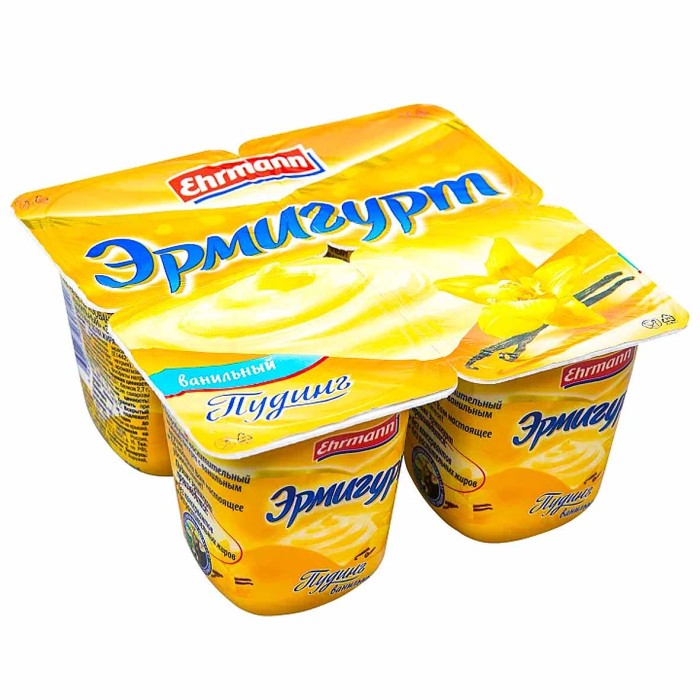 Пудинг Эрмигурт  ваниль 3% 100гр пэт