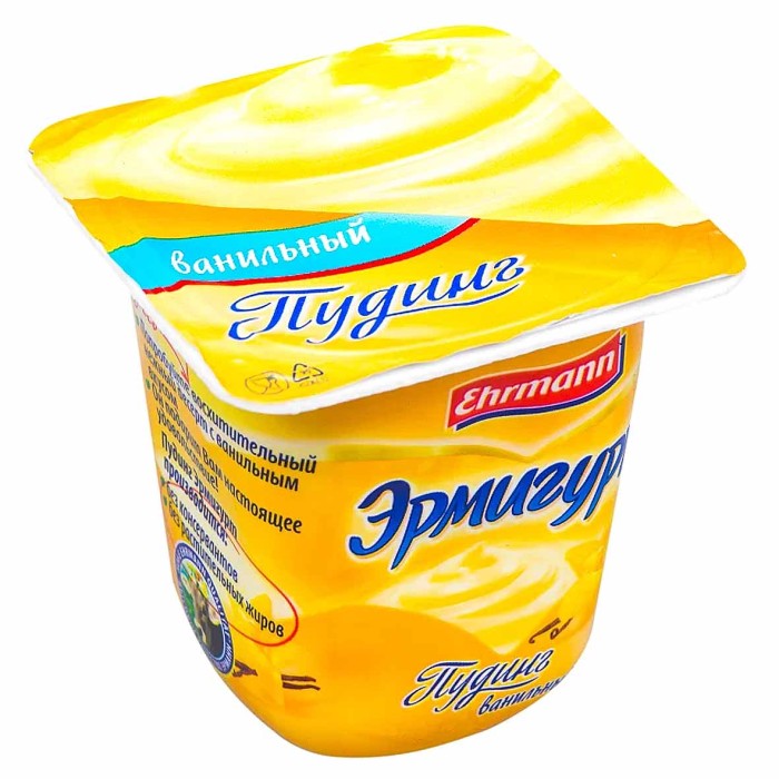 Пудинг Эрмигурт  ваниль 3% 100гр пэт