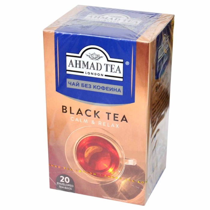 Чай Ahmad Tea Decaffeinated черный без кофеина 20*2гр к/у