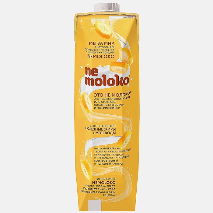 Напиток соевый Nemoloko Банановый 1л т/п