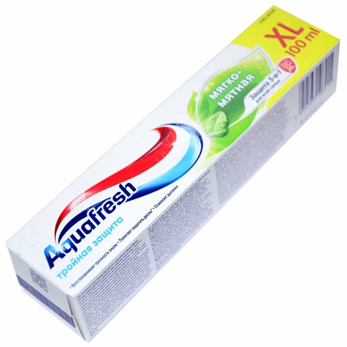 Паста зубная Aquafresh Мягко-мятная 100мл к/у