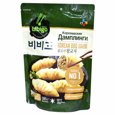Дамплинги Bibigo королевсие со вкусом барбекю 385гр м/у