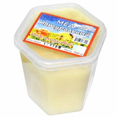 Мед ИП Марчихина Подсолнуховый 1кг пэт сота