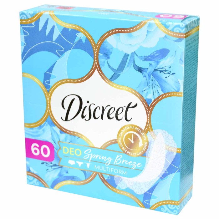 Прокладки ежедневные Discreet Deo Spring Breeze Trio 60шт к/у