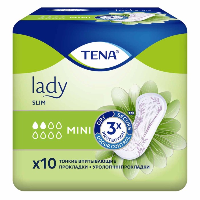 Прокладки урологические Tena Lady Slim Mini 10шт к/у