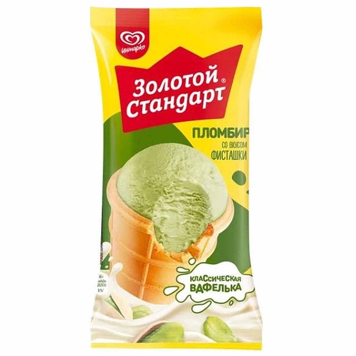Мороженое Золотой Стандарт Фисташка 80гр м/у