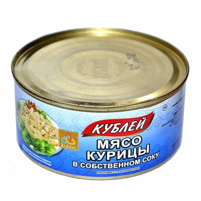 Мясо курицы Кублей в с/с 325гр ж/б