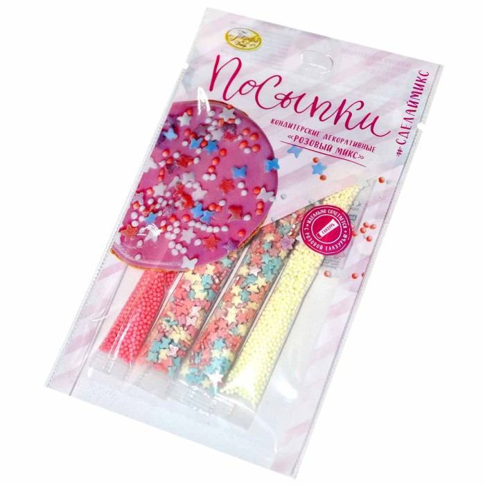 Посыпка Парфэ Декор розовый микс 20гр м/у