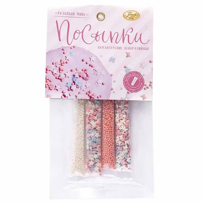 Посыпка Парфэ Декор розовый микс 20гр м/у