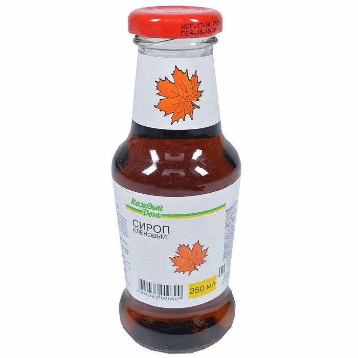 Сироп Каждый день кленовый 250мл ст/б