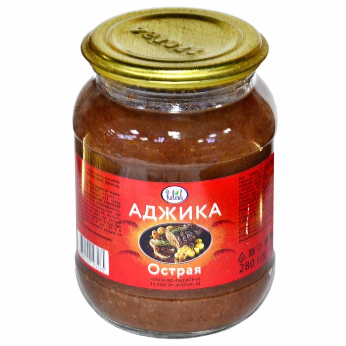 Аджика Relish Острая 280гр ст/б