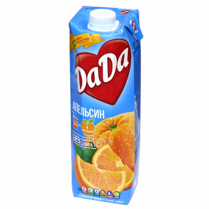 Сок DaDa апельсин 0,95л т/п
