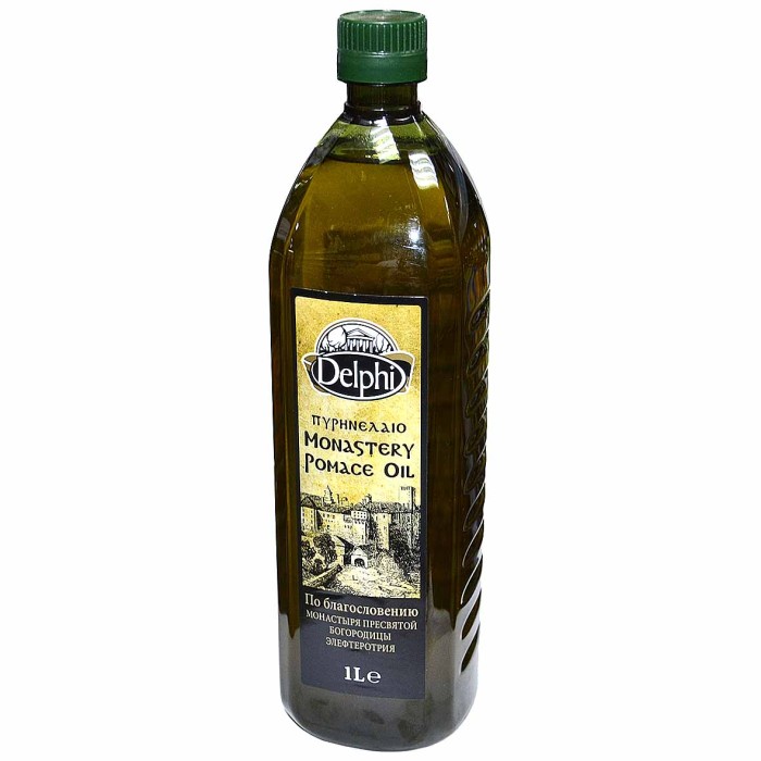 Масло оливковое Delphi Pomace Монастырское 1л пэт