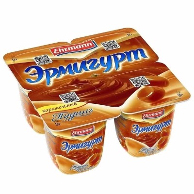Пудинг Эрмигурт карамель 3% 100гр пэт