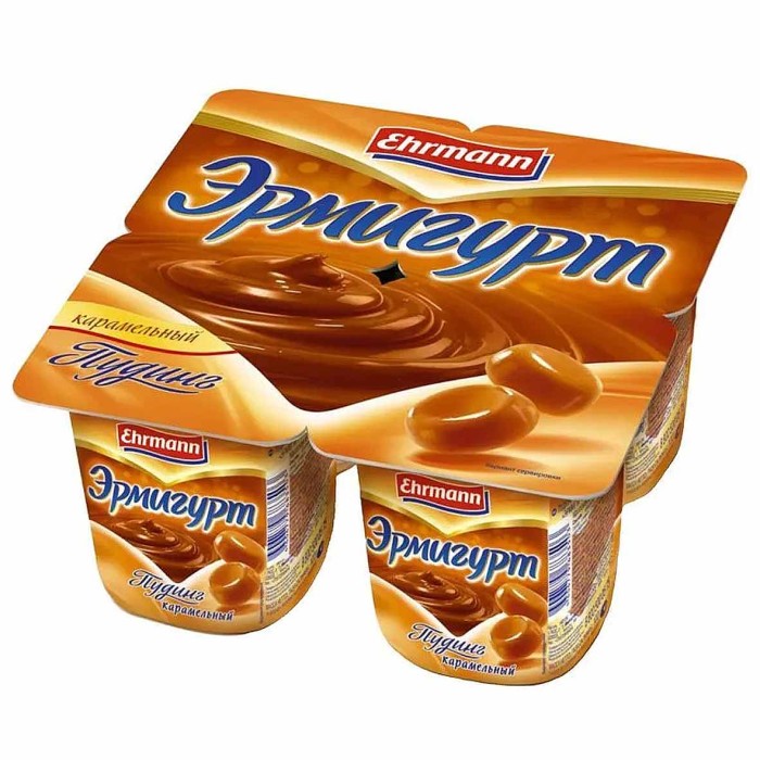 Пудинг Эрмигурт карамель 3% 100гр пэт