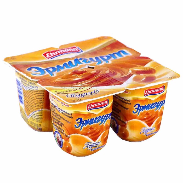Пудинг Эрмигурт карамель 3% 100гр пэт
