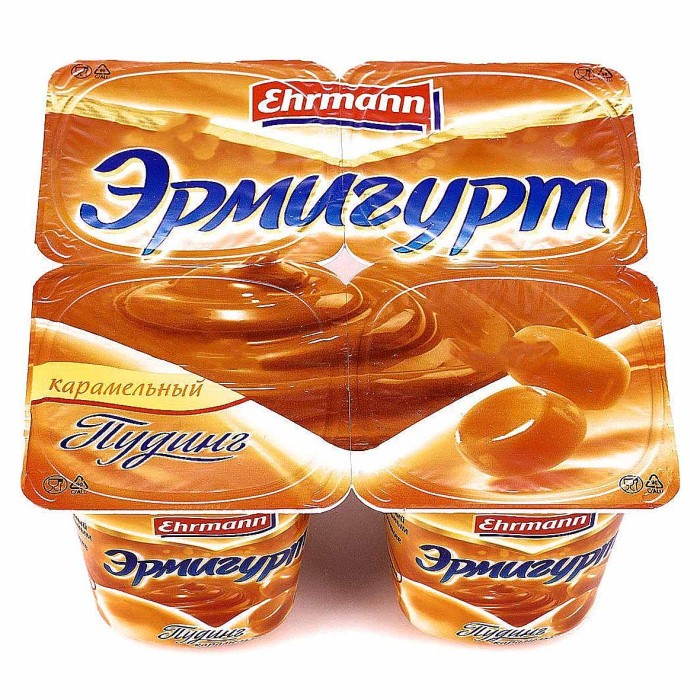 Пудинг Эрмигурт карамель 3% 100гр пэт