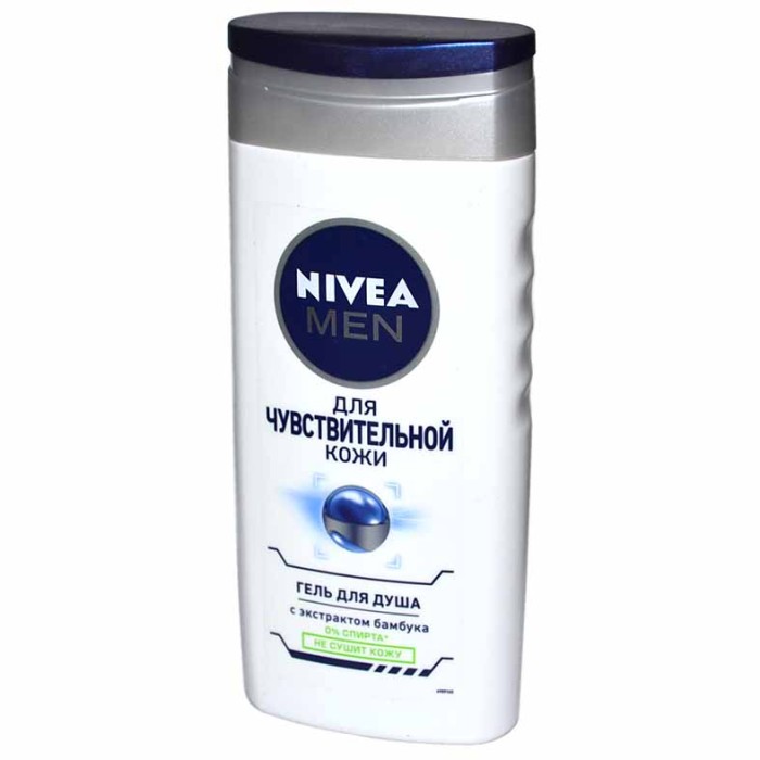 Гель для душа Nivea Men Для чувствительной кожи 250мл пэт