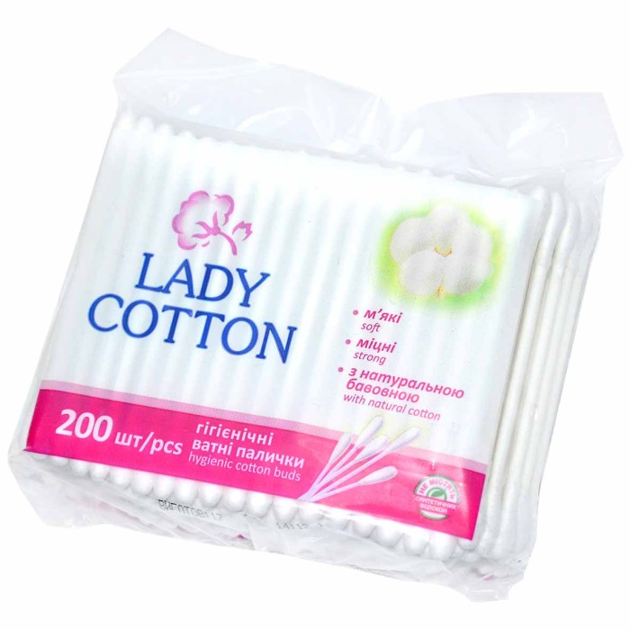Палочки ватный Lady Cotton 200шт пэт*