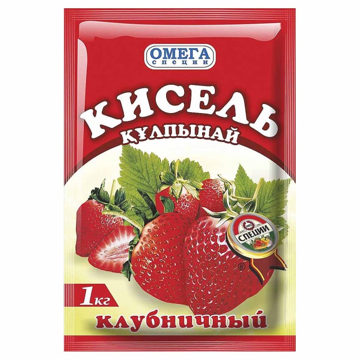Кисель Омега клубника 1кг м/у