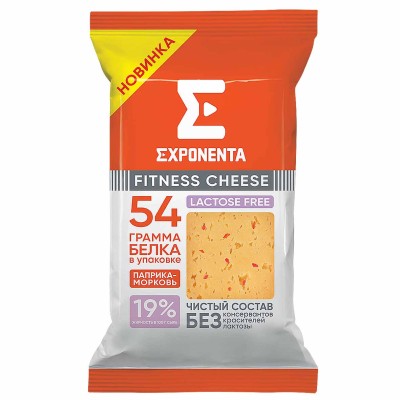 Сыр Exponenta Фитнес Чиз с паприкой и морковью 35% 180гр м/у