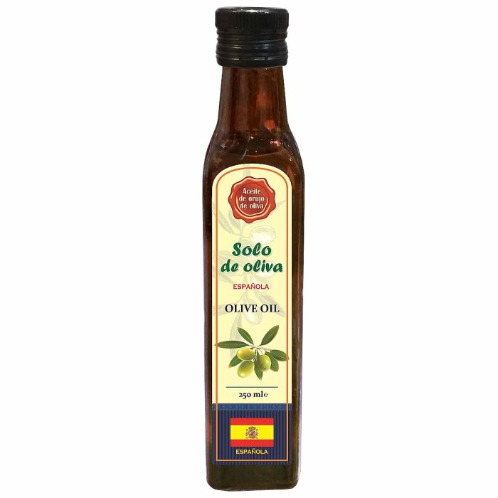Масло оливковое Solo de Oliva раф 250мл ст/б