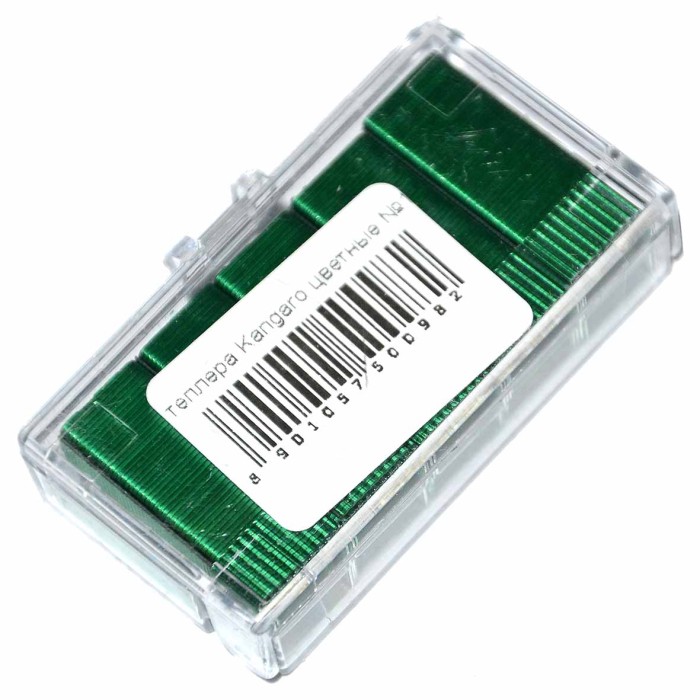 Скобы для степлера Kangaro цветные №10-1м 1000шт