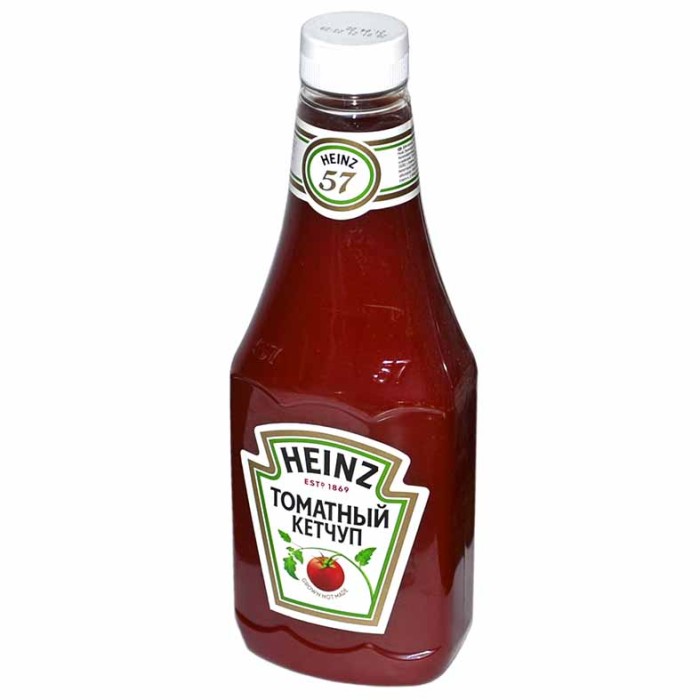 Кетчуп Heinz Томатный пл/б (8) 1кг